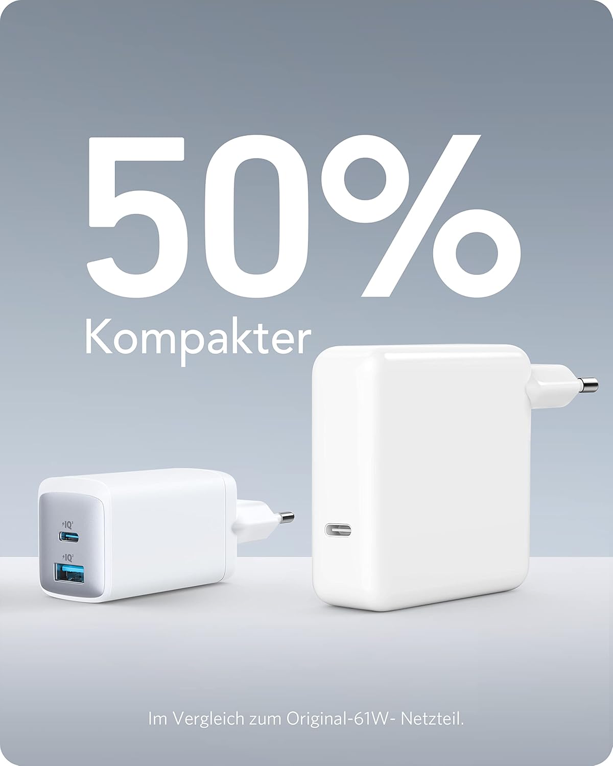 Anker USB C Ladeger?t, Kompaktes 65W 2-Port Netzteil (Frei) - Image 3