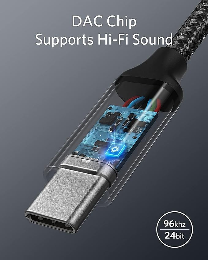 Anker Adaptateur USB-C Audio (3,5 mm, cable tress??) - Image 4