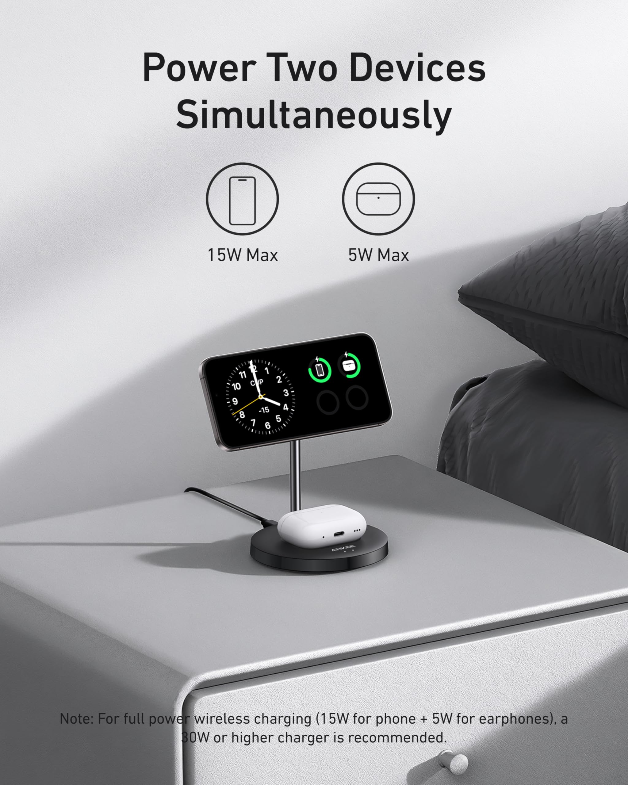 Anker Refurbished MagGo Wireless Charger (2-in-1, Stand) - Image 10