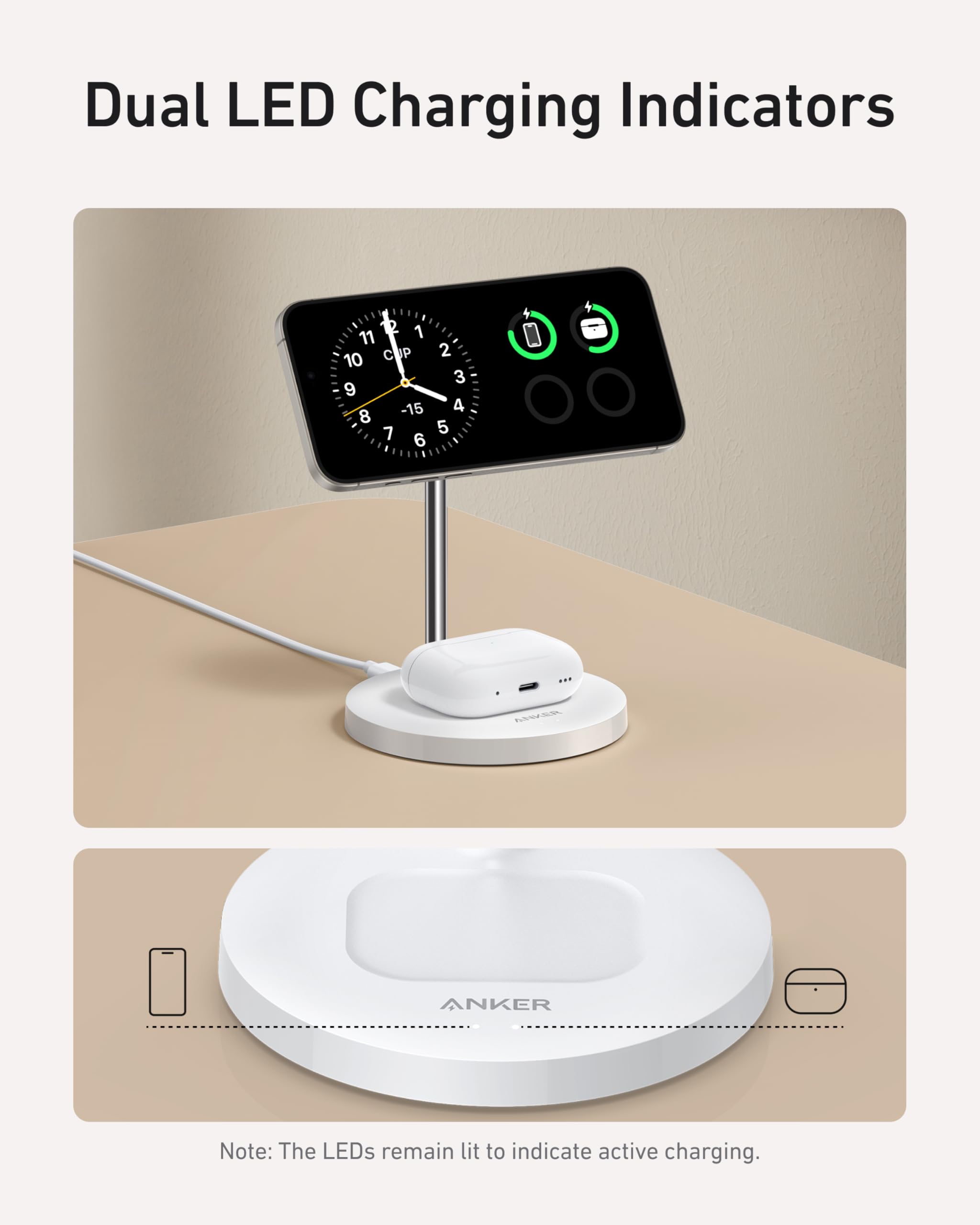 Anker Refurbished MagGo Wireless Charger (2-in-1, Stand) - Image 7