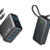 Anker Chargeur (140 W, 4 ports, PD 3.1) avec cable USB-C + Nano PowerBank (30 W, cable USB-C int??gr??)
