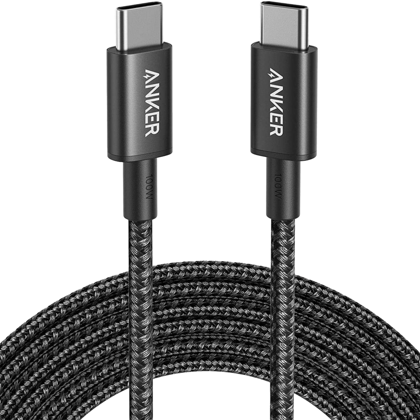Anker New Nylon USB-C to USB-C 100W Cable (10 ft)