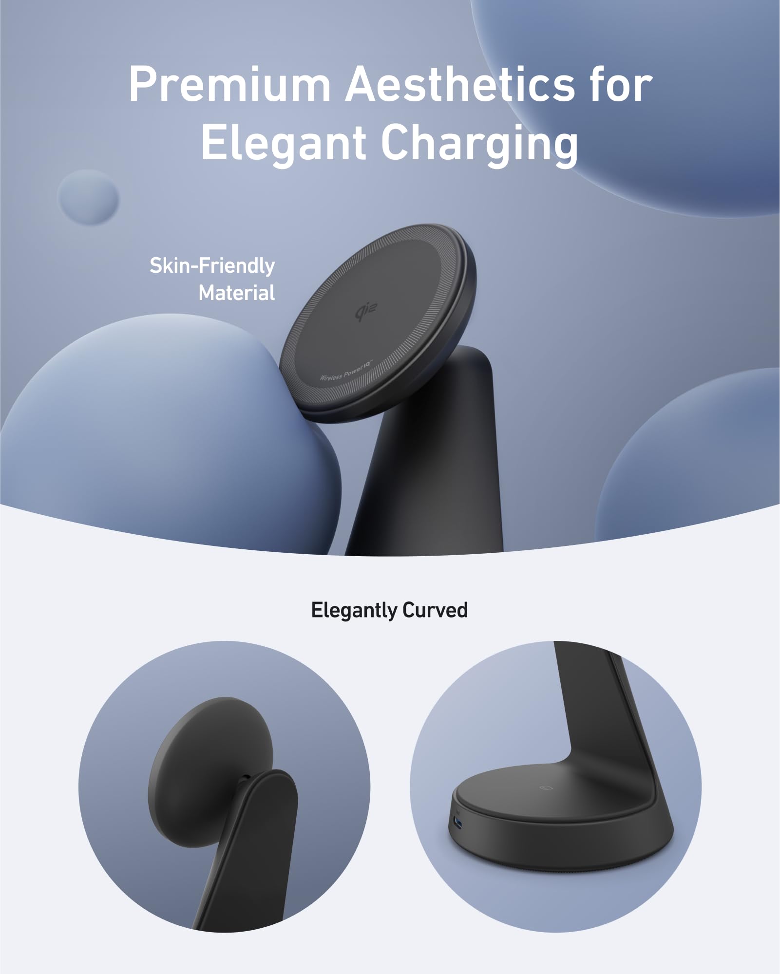 Anker MagGo Wireless Charger (2-in-1, Dock Stand) with USB-C Cable BOA - Image 5