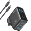 Anker Charger (100W, 3 Ports, Smart Display)