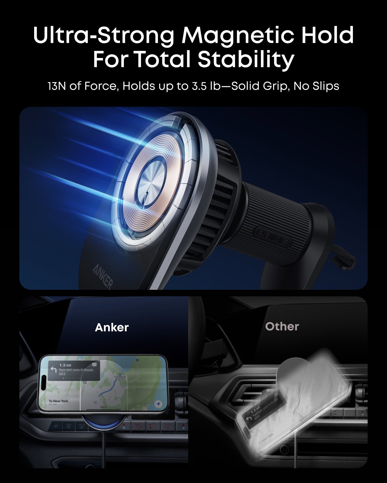 Anker Prime Wireless Car Charger (MagGo, AirCool, Pad) - Image 6