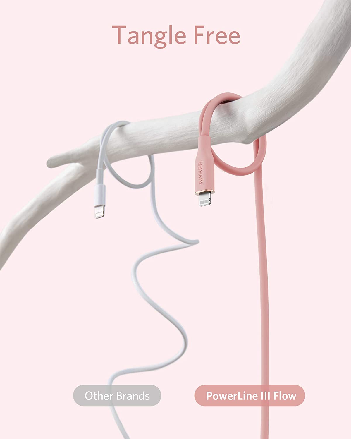 Anker 641 USB-C to Lightning Cable (Flow, 3 ft Silicone) - Image 15