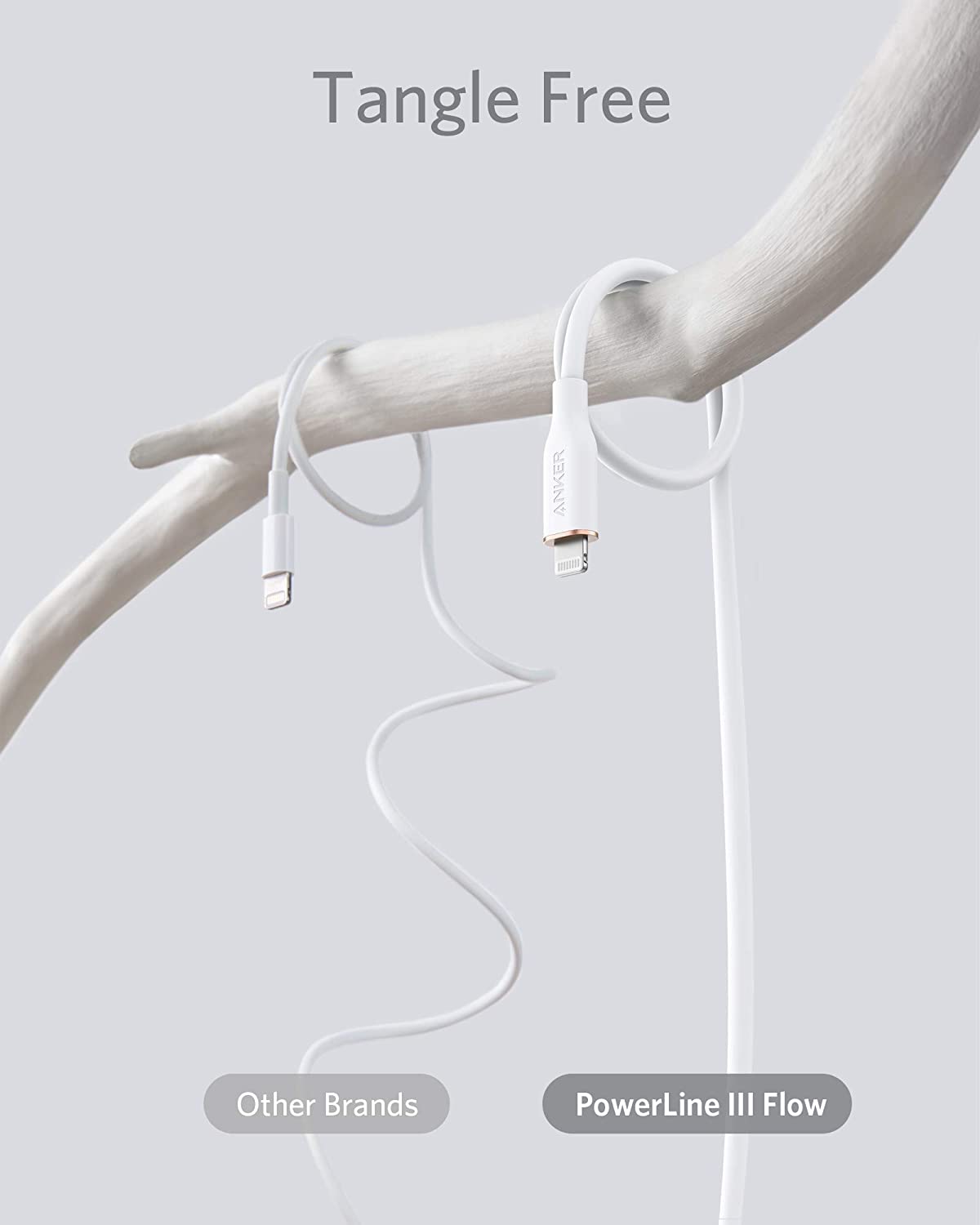 Anker 641 USB-C to Lightning Cable (Flow, 3 ft Silicone) - Image 9