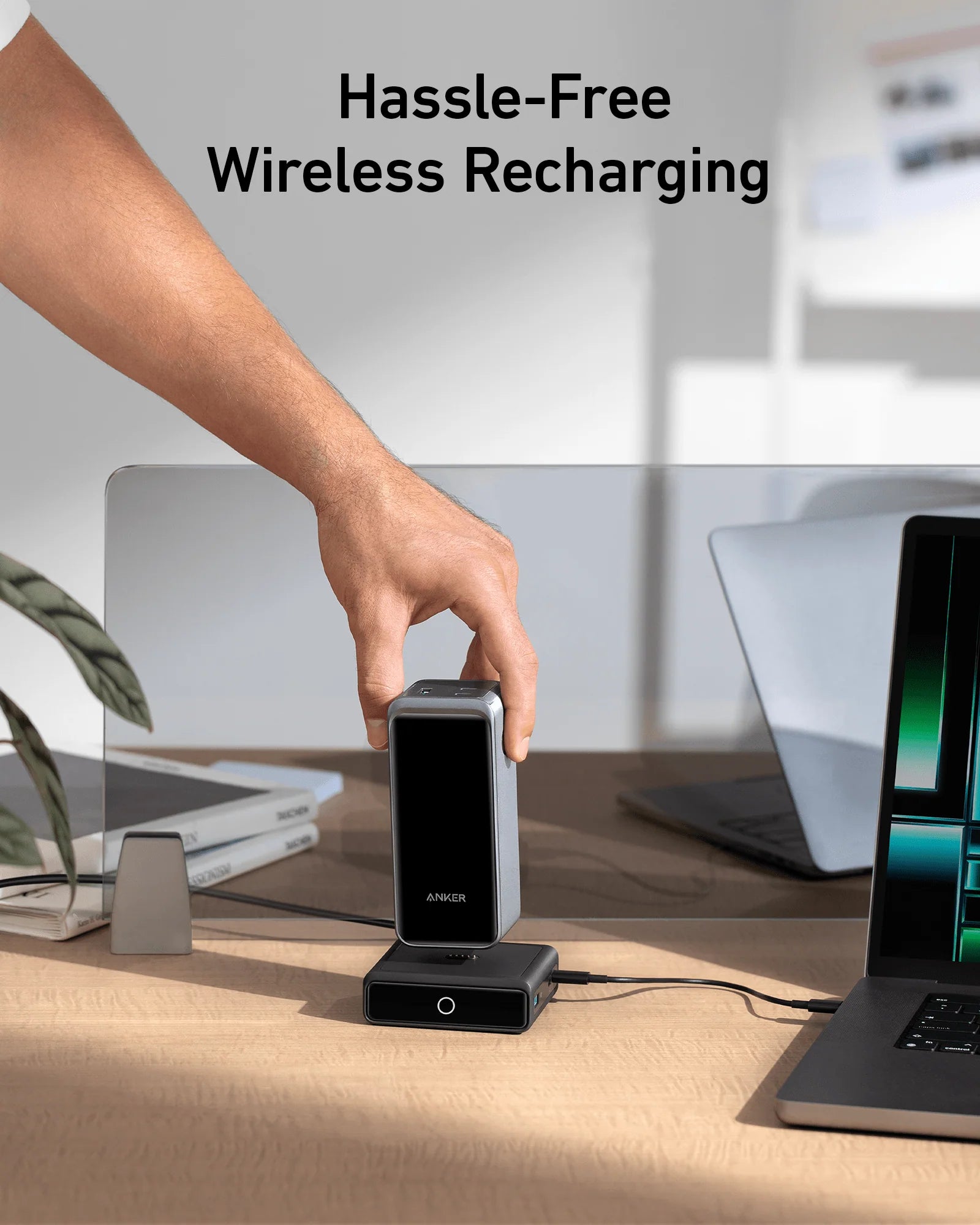 Anker Prime Powerbank (26K, 300W)+ Prime USB-C auf USB-C Kabel (240W, Upcycled-Flechtdesign)+ 100W Ladestation f??r Prime Powerbank - Image 11