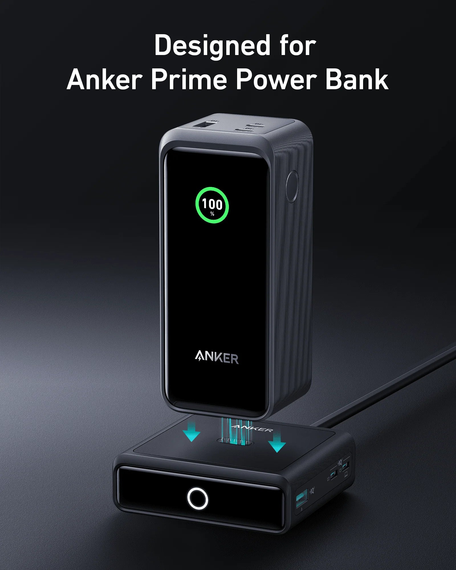Anker Prime Powerbank (26K, 300W)+ Prime USB-C auf USB-C Kabel (240W, Upcycled-Flechtdesign)+ 100W Ladestation f??r Prime Powerbank - Image 10