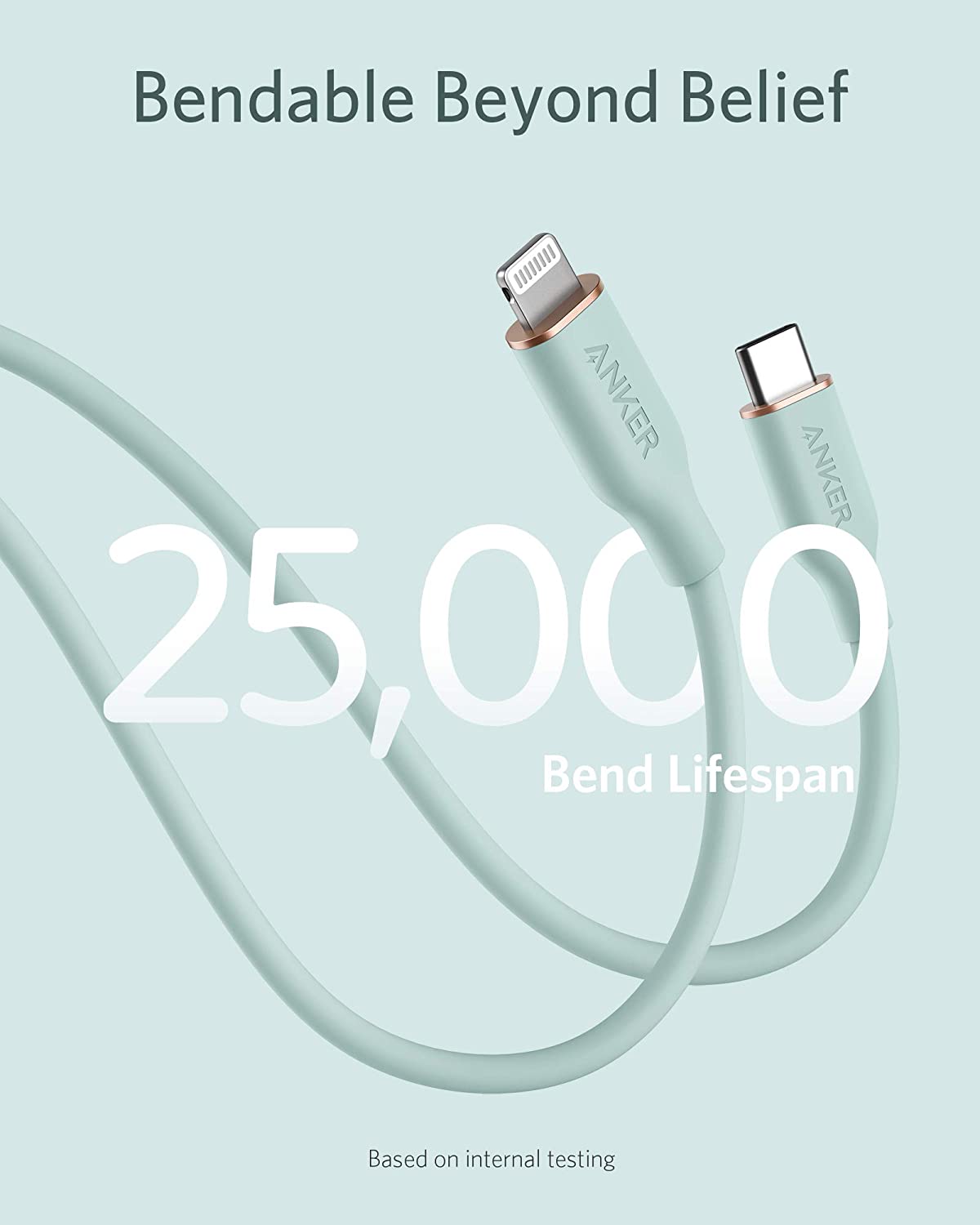 Anker 641 USB-C to Lightning Cable (Flow, 3 ft Silicone) - Image 22