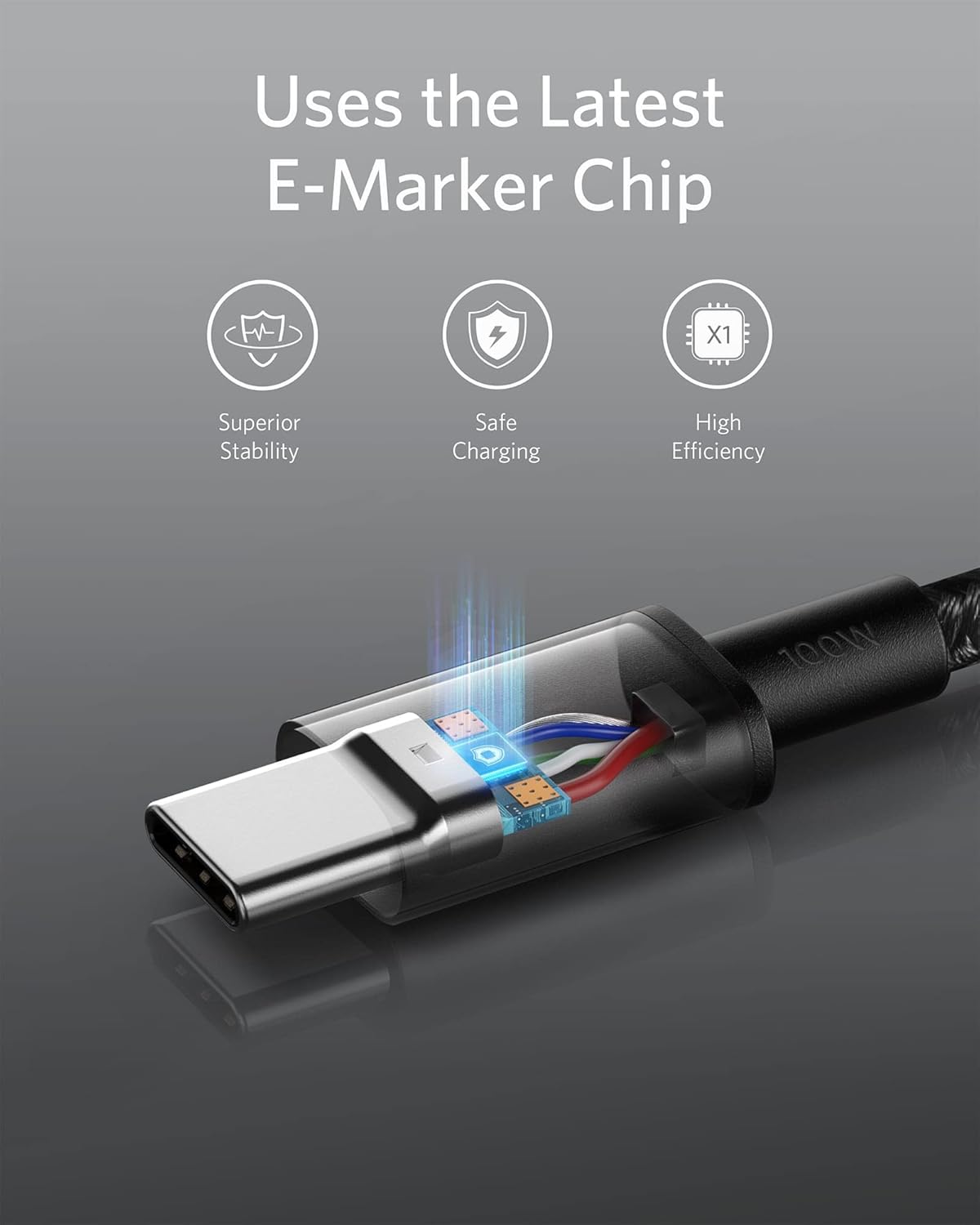 Anker 333 USB-C auf USB-C Kabel (1m+1,8m+3m, 3-Pack) - Image 3