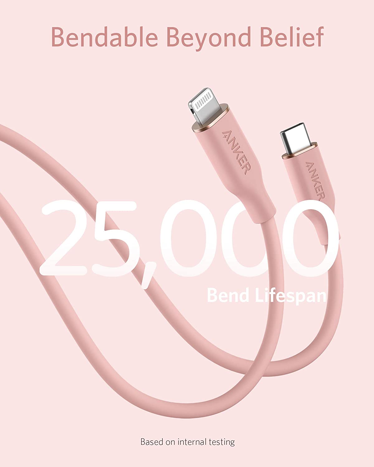 Anker 641 USB-C to Lightning Cable (Flow, 3 ft Silicone) - Image 16