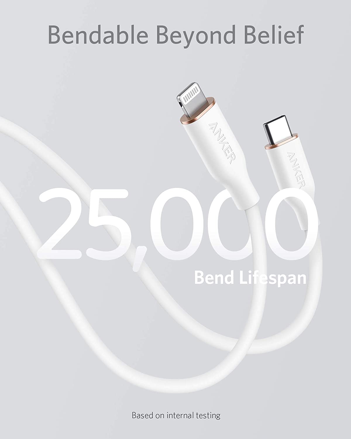 Anker 641 USB-C to Lightning Cable (Flow, 3 ft Silicone) - Image 10