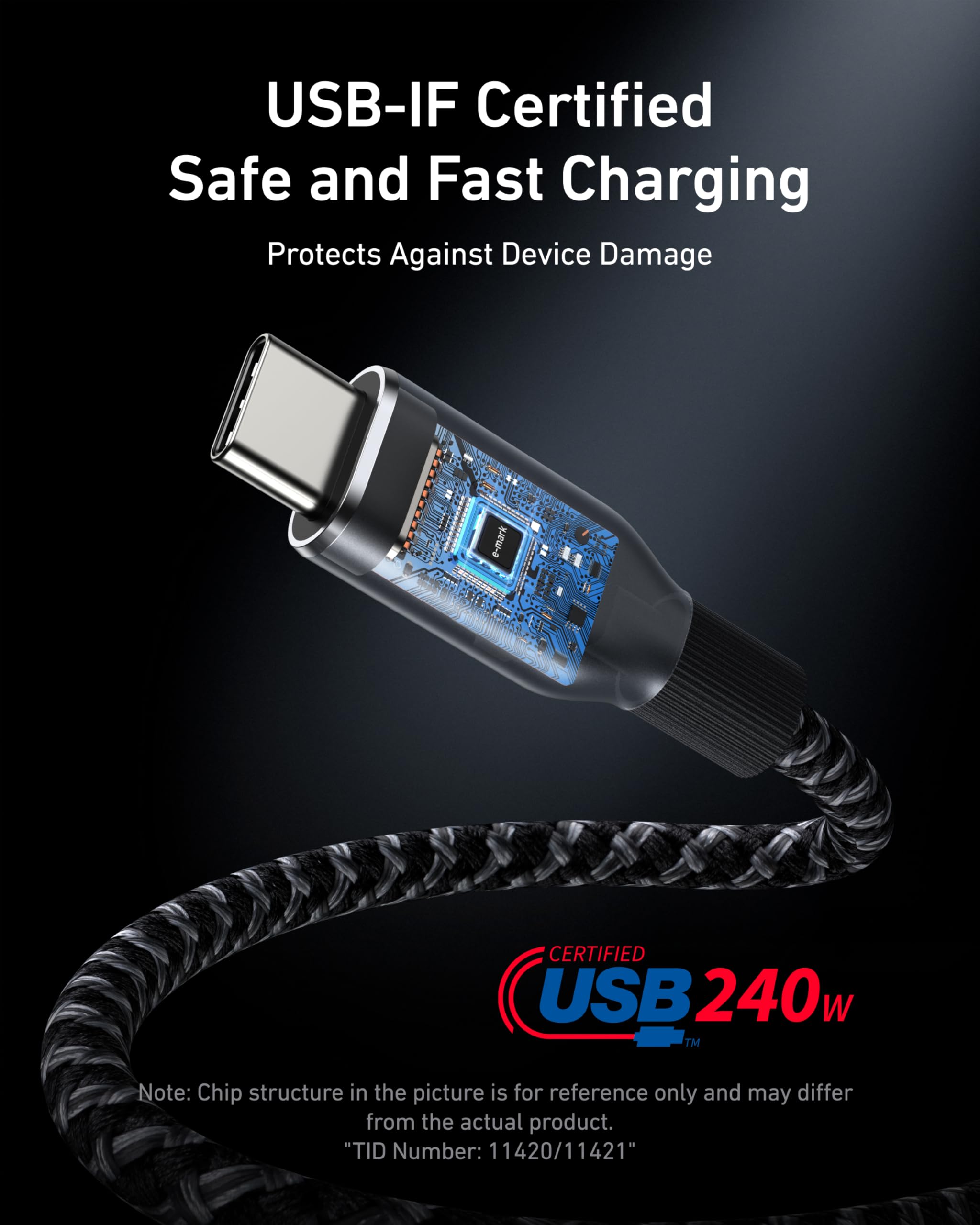 Anker Prime Charger (100W, 3 Ports, GaN) and Prime USB-C to USB-C Cable (240W, Upcycled-Braided, 182cm) - Image 11
