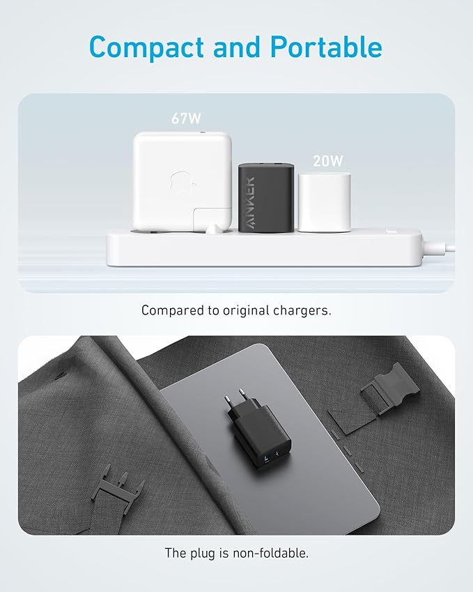 Anker Chargeur 20 W (iPhone/iPad, USB-C, cable 1,5 m) - Image 5