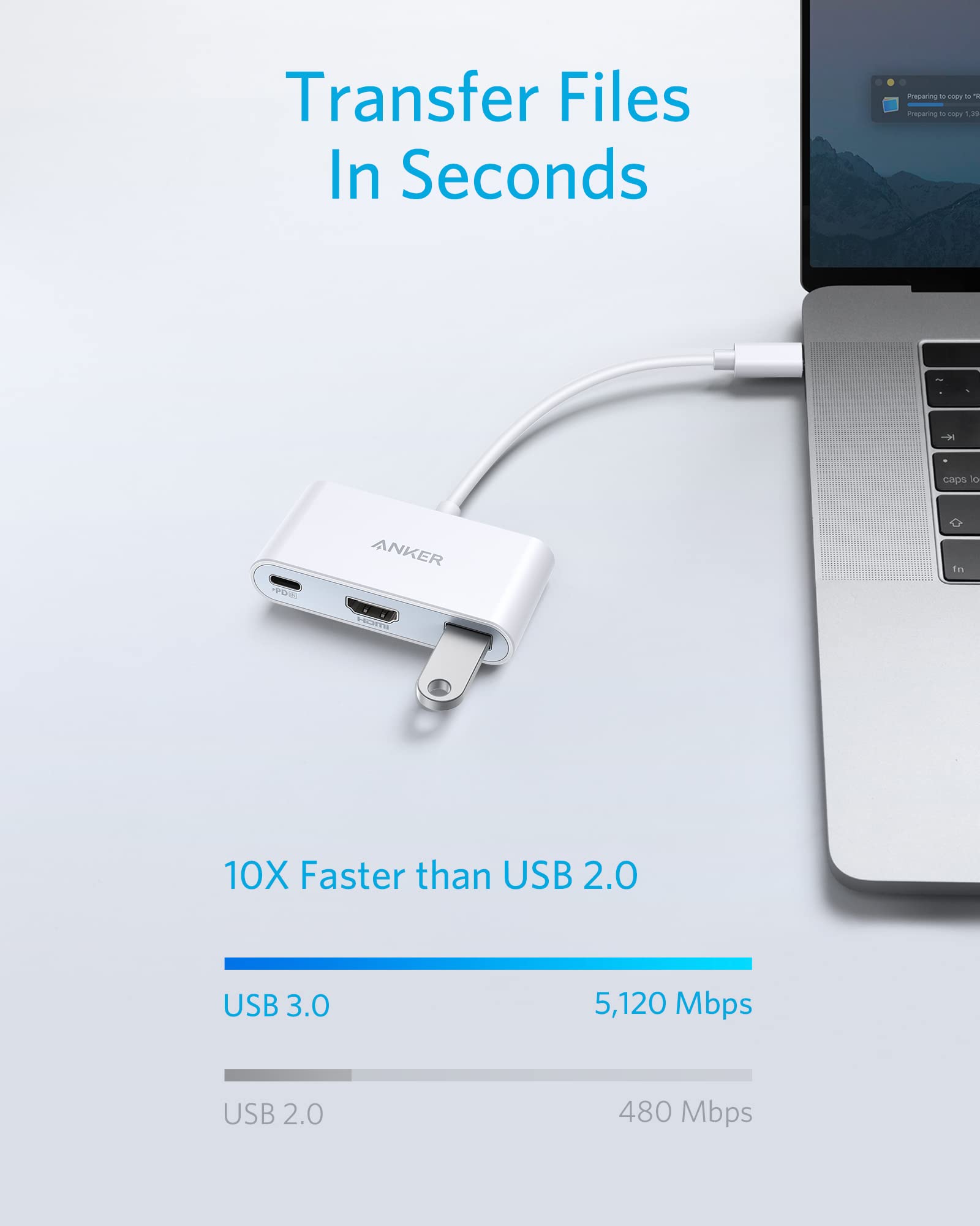 Anker Refurbished PowerExpand 3-in-1 USB-C PD Hub (White) - Image 5