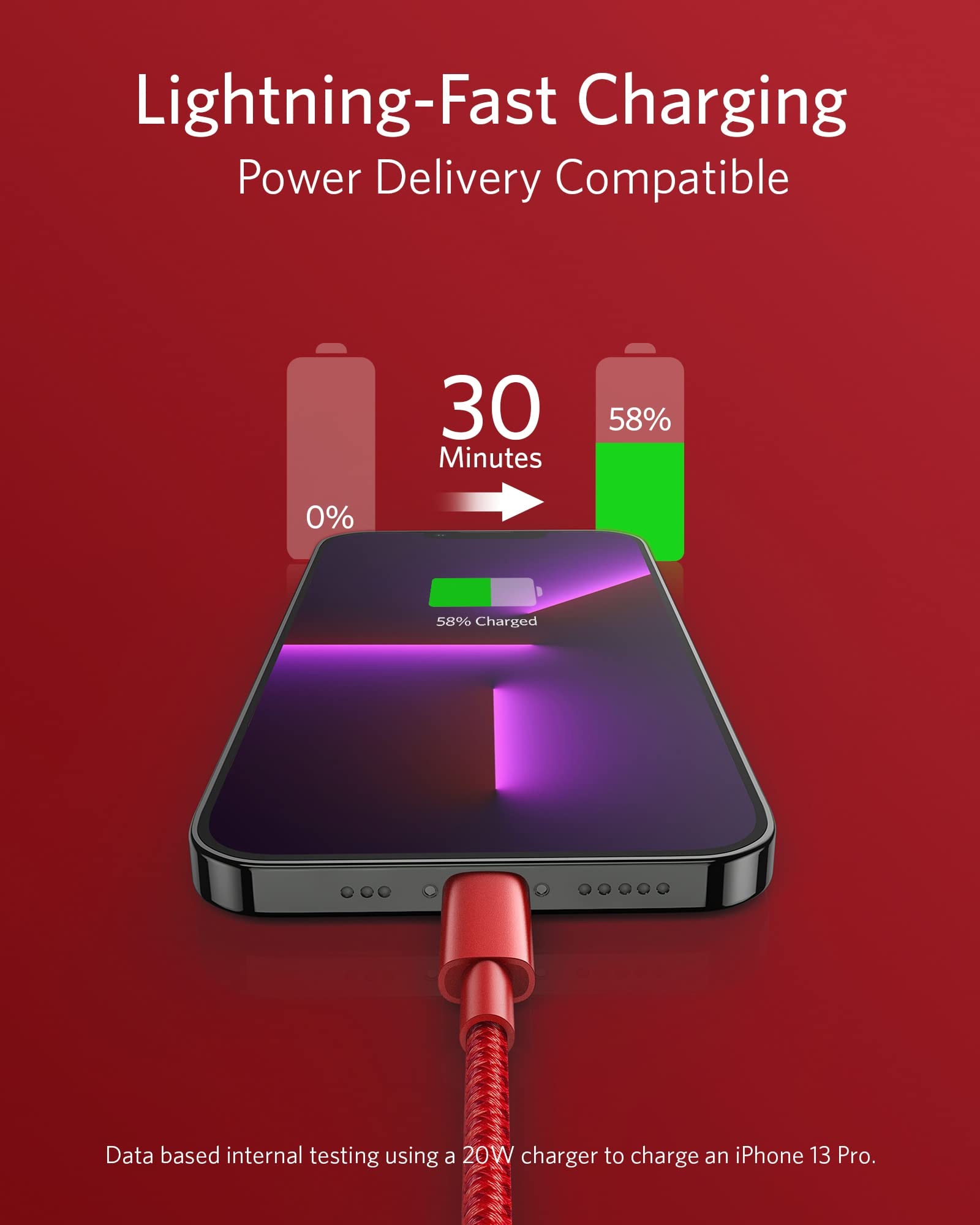 Anker 331 USB-C to Lightning Cable (Nylon) - Image 9