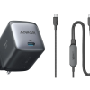 Anker 715 Ladeger?t (Nano II 65W) + 2-in-1 USB-C auf USB-C Kabel (120cm, 140W, Flecht-Design)