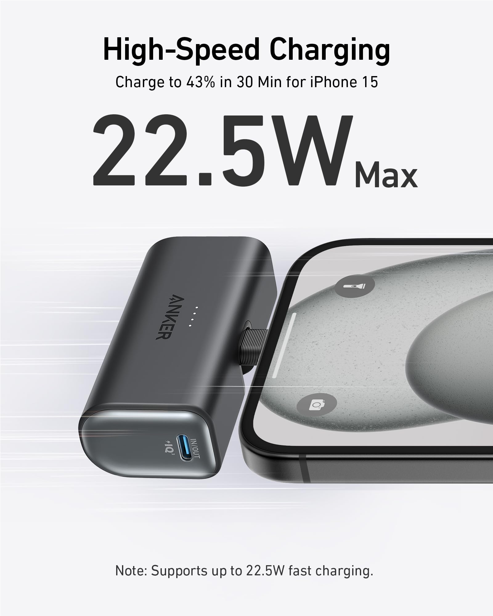 Anker Refurbished Nano Power Bank (22.5W, Built-In USB-C Connector) - Image 4
