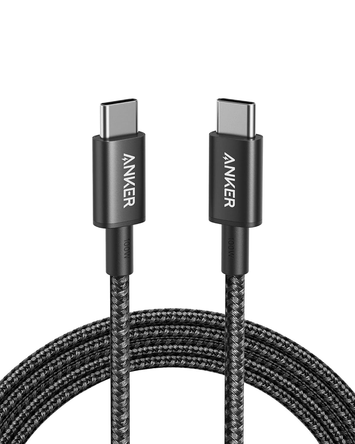 Anker USB-C to USB-C Charging Cable (1.8m Nylon), 100W USB 2.0