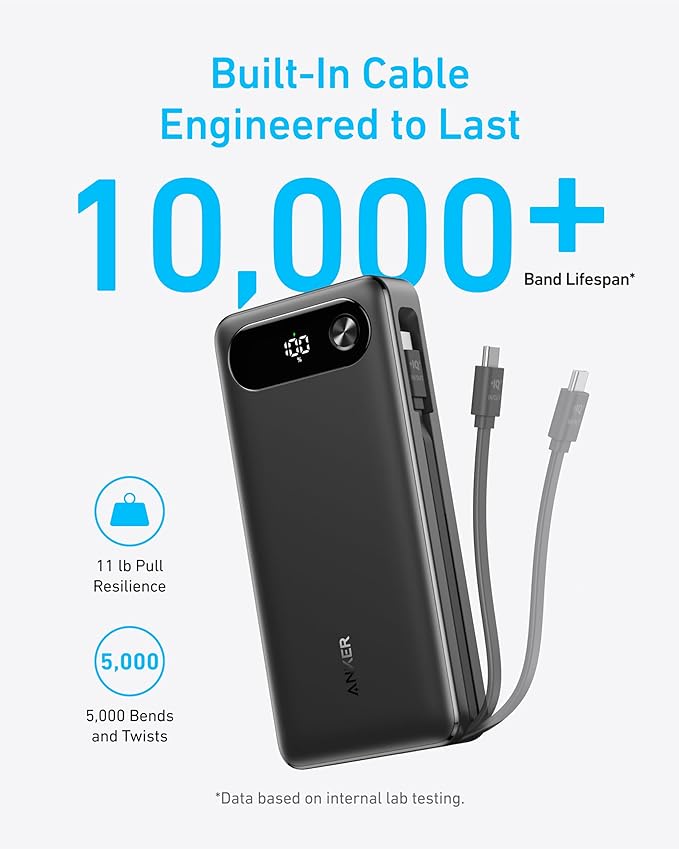 Anker 2 ?? Power Bank (20K, 87W, Built-In USB-C Cable) - Image 5
