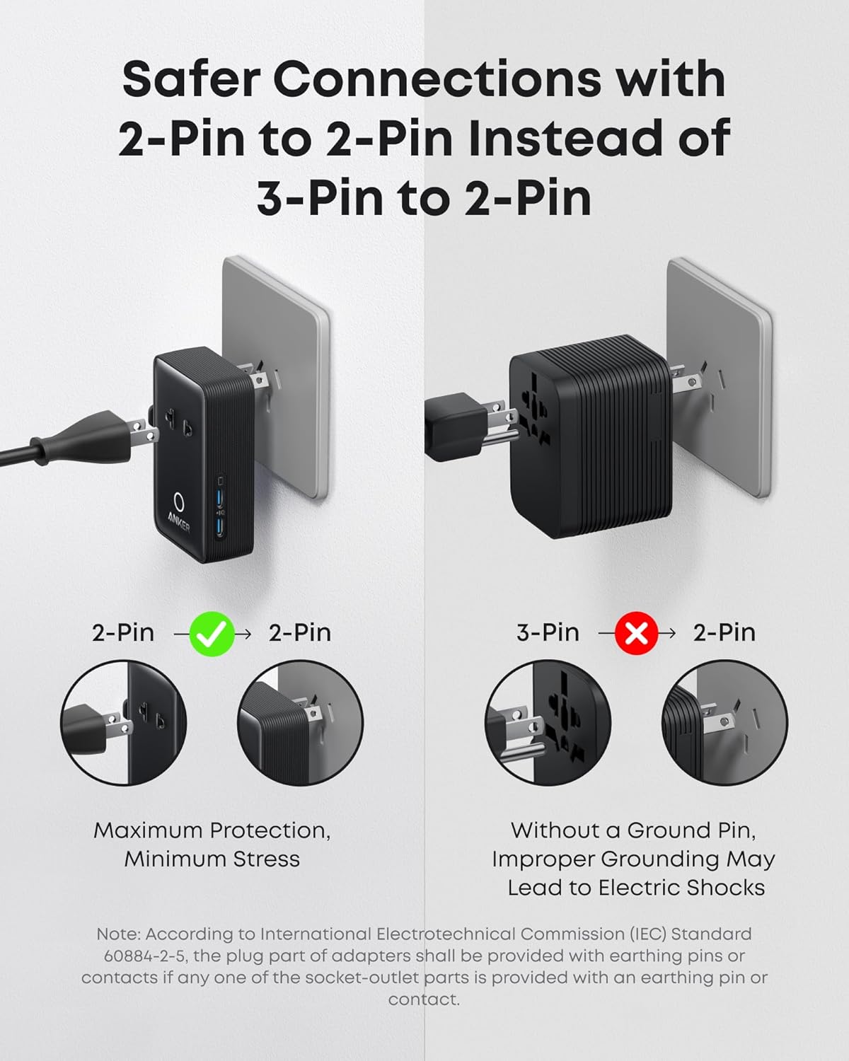 Anker Laptop Charger (140W, 4-Port, PD 3.1) with USB-C Cable and Nano Travel Adapter (5-in-1, 20W, 1-Pack) - Image 7