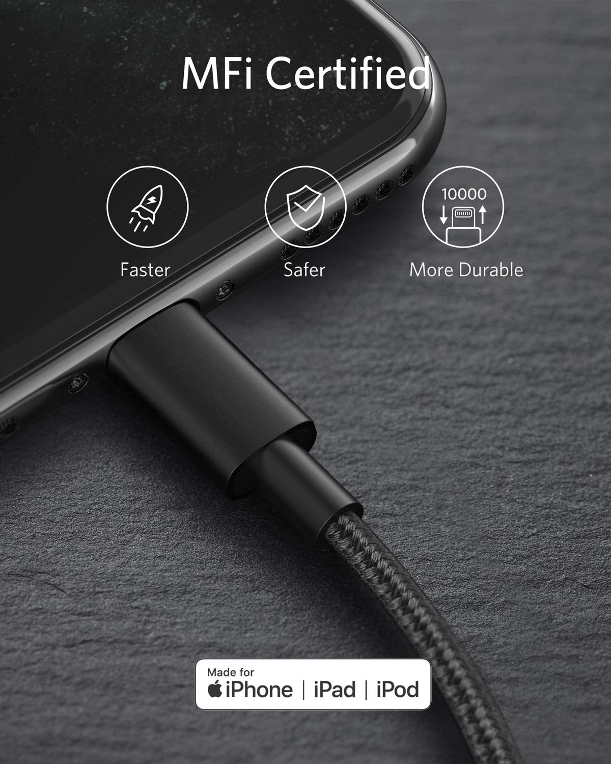Anker 331 USB-C to Lightning Cable (Nylon) - Image 4