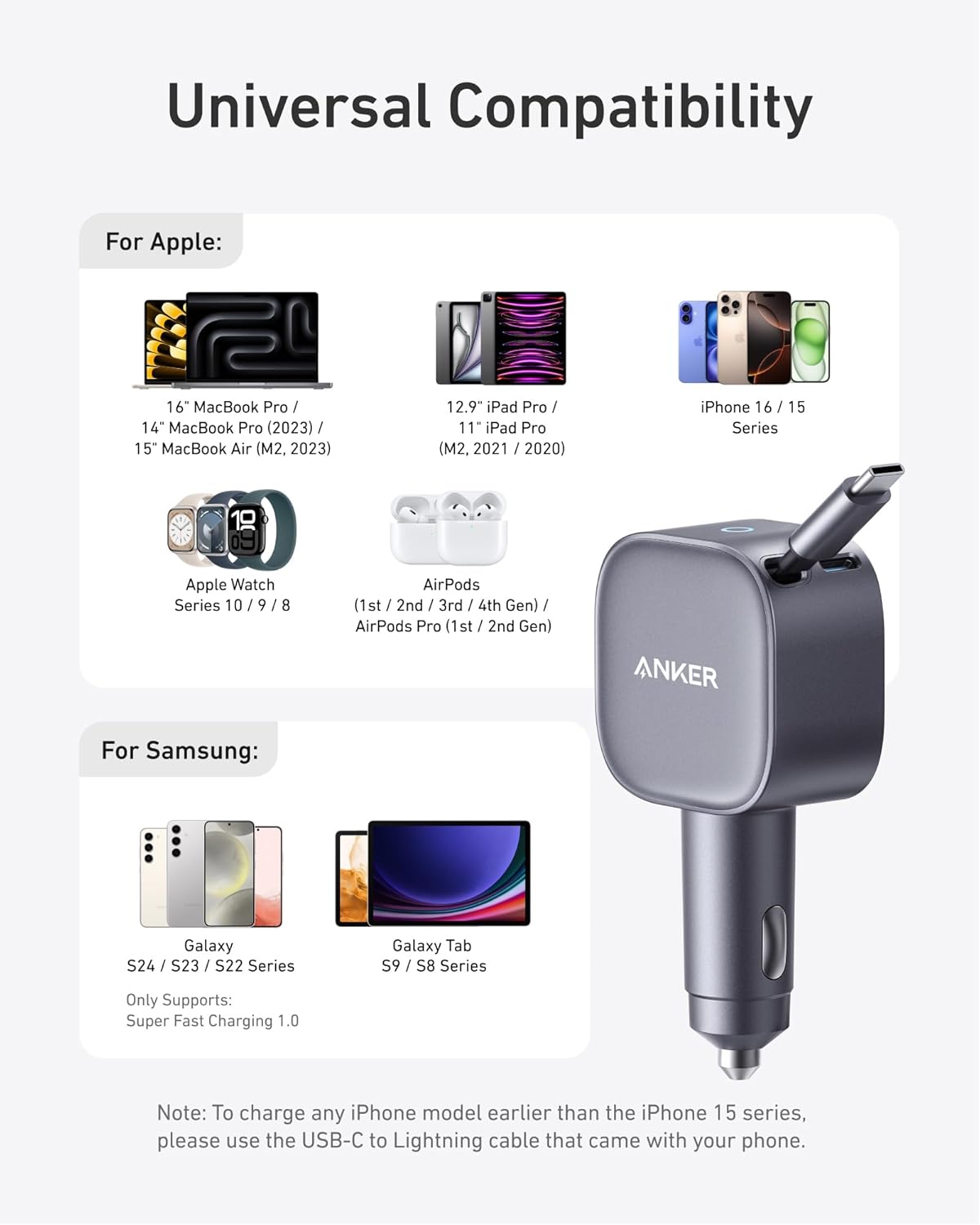 Anker Chargeur allume-cigare Nano (75 W, port USB-C) - Image 6