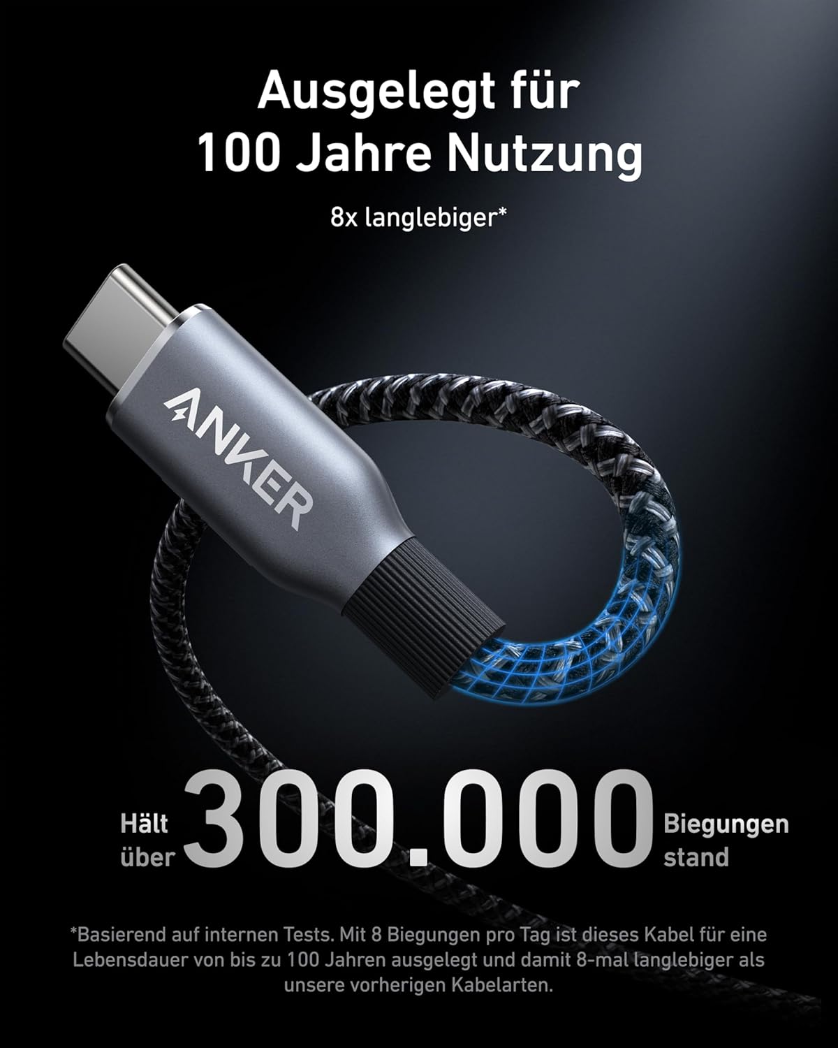 Anker Prime USB-C auf USB-C Kabel (240W, Upcycled-Flechtdesign, 1.8m)+ Prime USB-C auf USB-C Kabel (240W, Upcycled-Flechtdesign, 0.9m) - Image 3