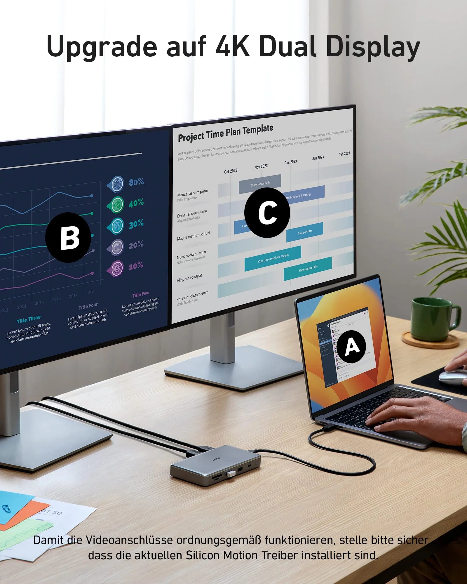 Anker 563 USB-C Hub (10-in-1, Dual 4K HDMI, for MacBook) - Image 4