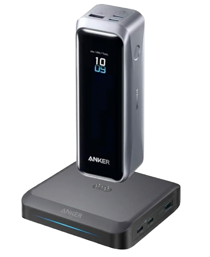 Anker Prime Powerbank (20K, 220W) + Prime Ladebasis (150W, 3 Ports)