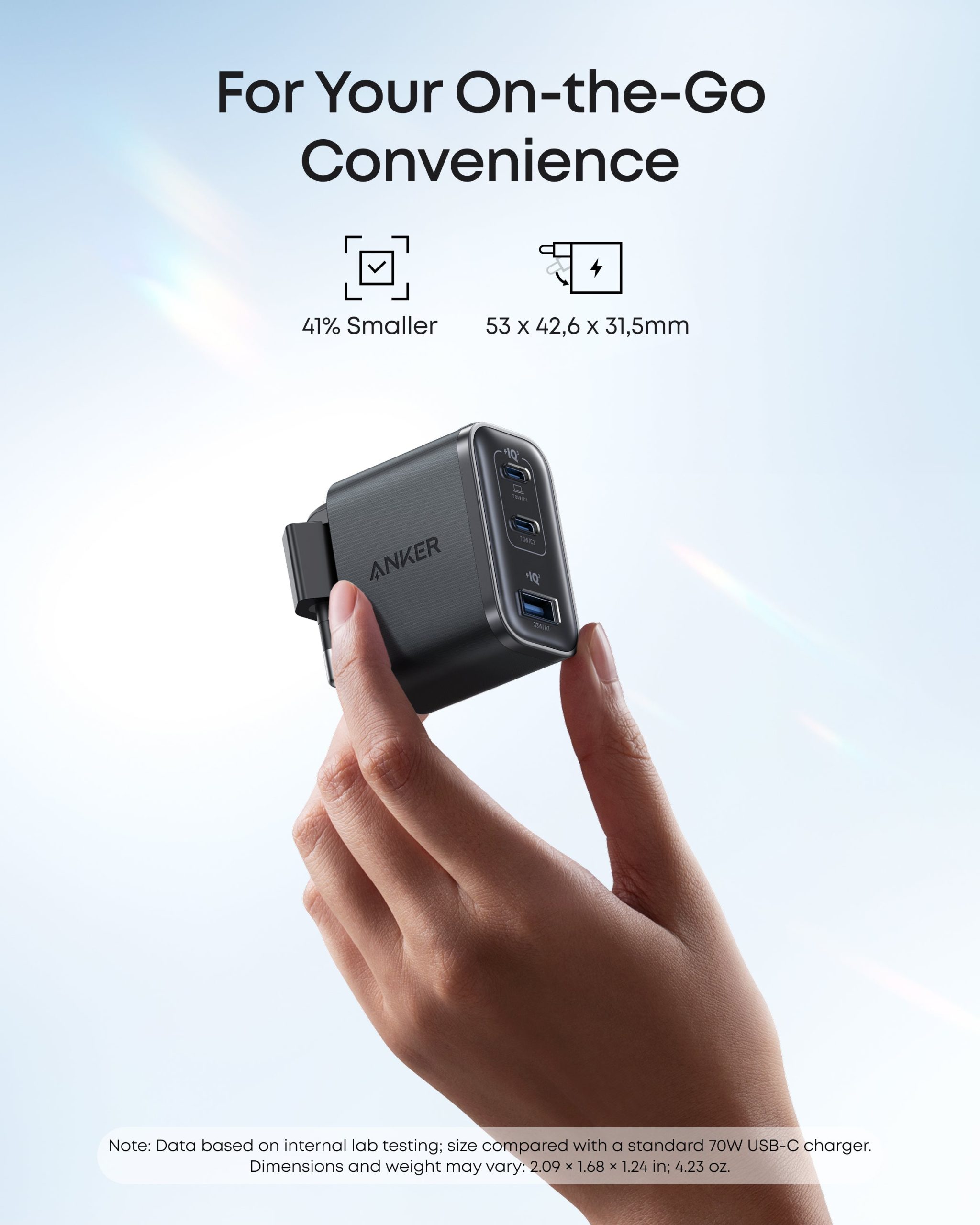 Anker Nano Charger (70W, 3 Ports) - Image 4