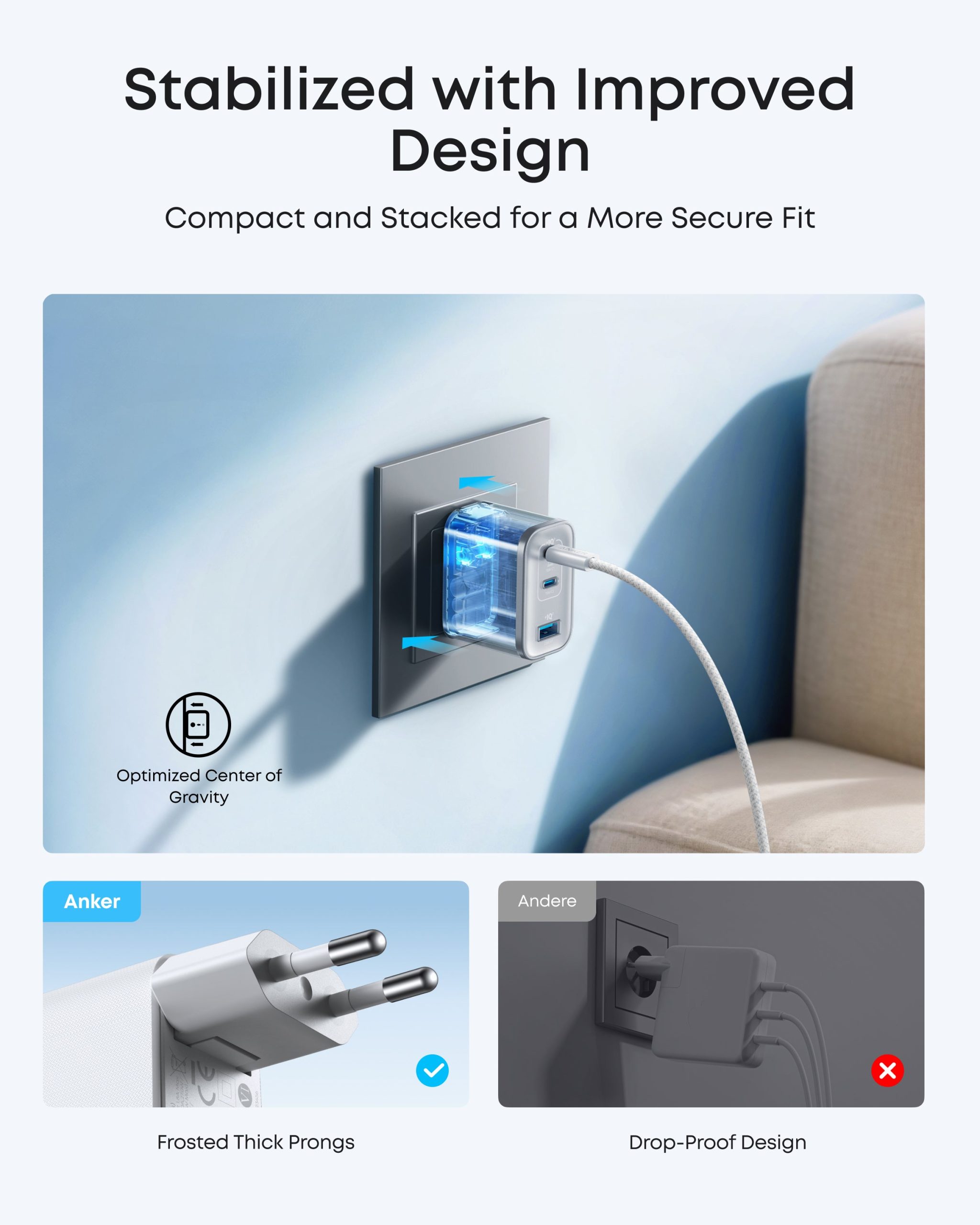 Anker Nano Charger (70W, 3 Ports) - Image 9