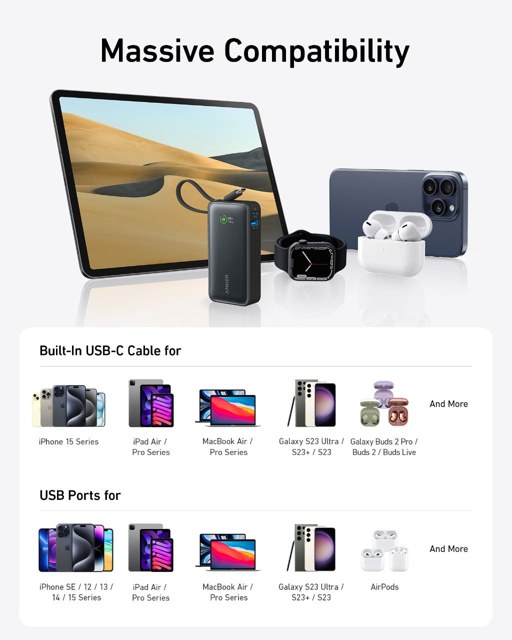 Anker Nano Power Bank (30W, Built-In USB-C Cable) | Customizable - Image 12