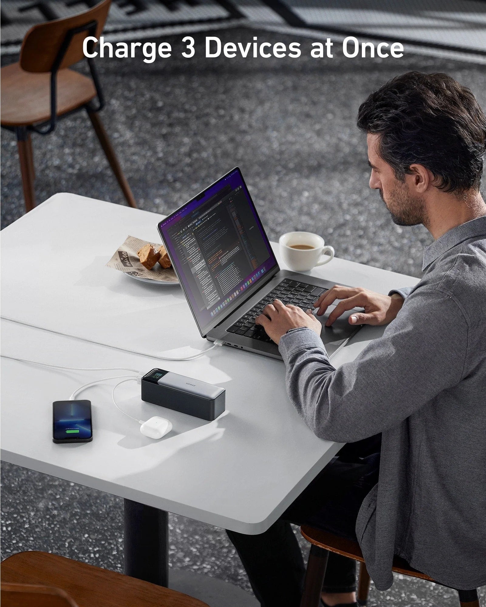 Anker 737 Power Bank (PowerCore 24K) and Prime Charger (100W, 3 Ports, GaN) - Image 5