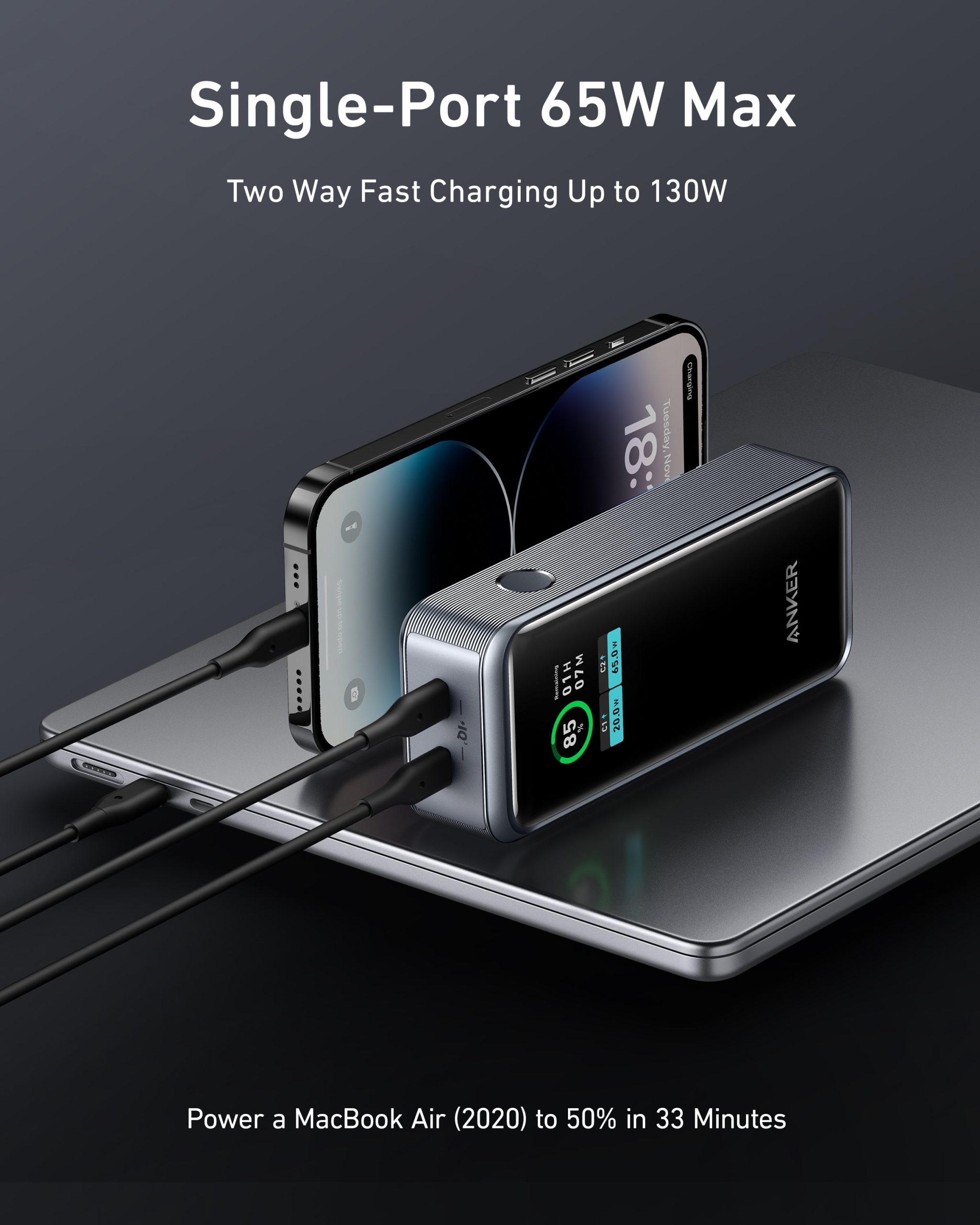 Anker Prime 12,000mAh Power Bank (130W) - Image 2