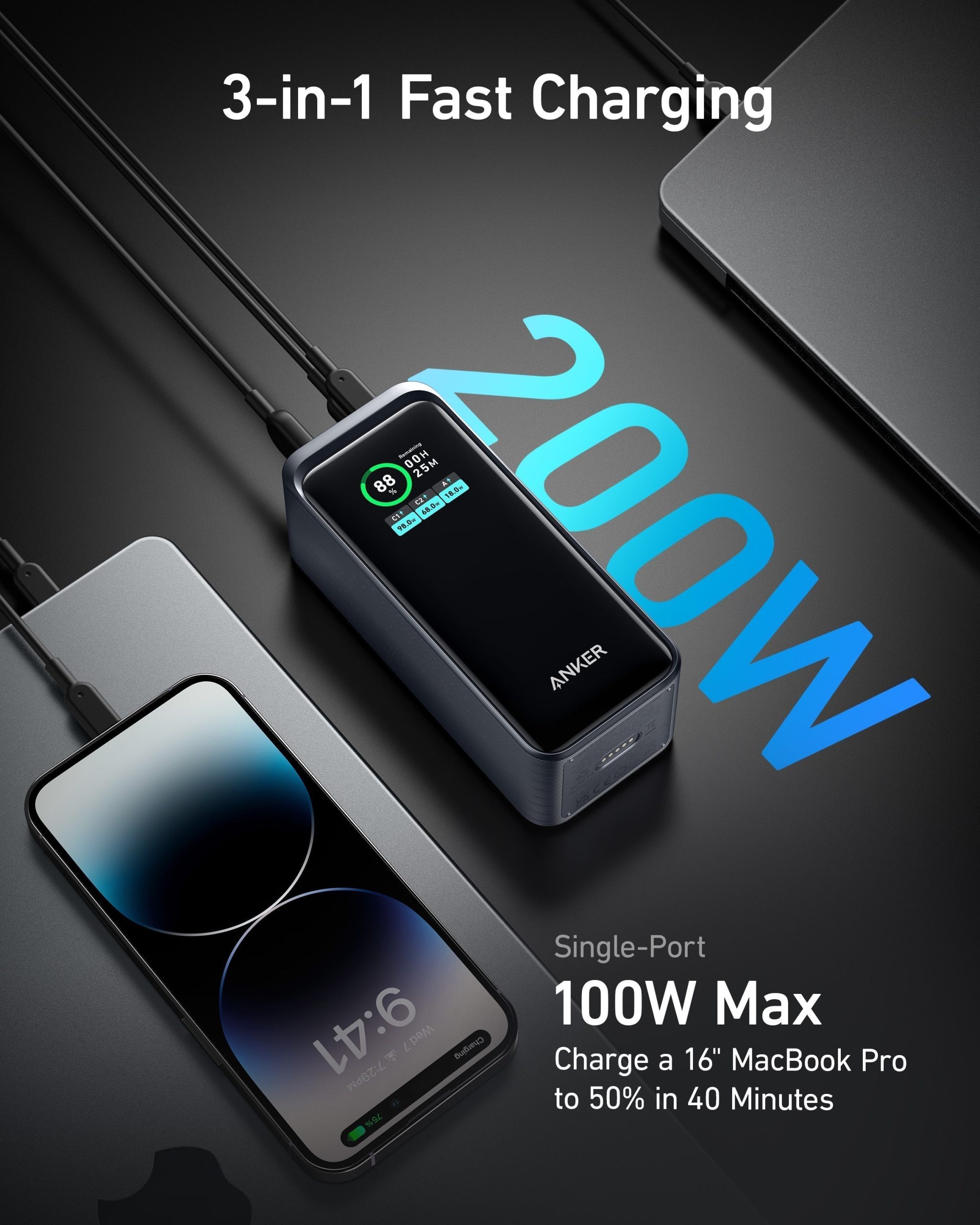 Anker Prime 20,000mAh Power Bank (200W) and 737 Charger (GaNPrime 120W) - Image 3