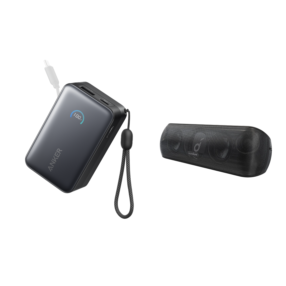 Anker Batterie externe Nano (10K, 45 W) + Motion + | Enceinte Bluetooth puissante