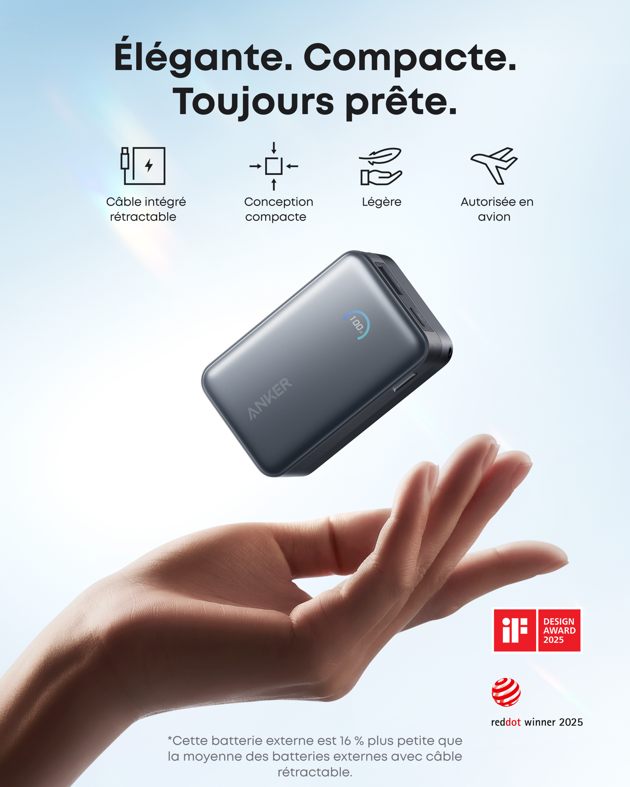 Anker Batterie externe Nano (10K, 45 W) + Motion + | Enceinte Bluetooth puissante - Image 2