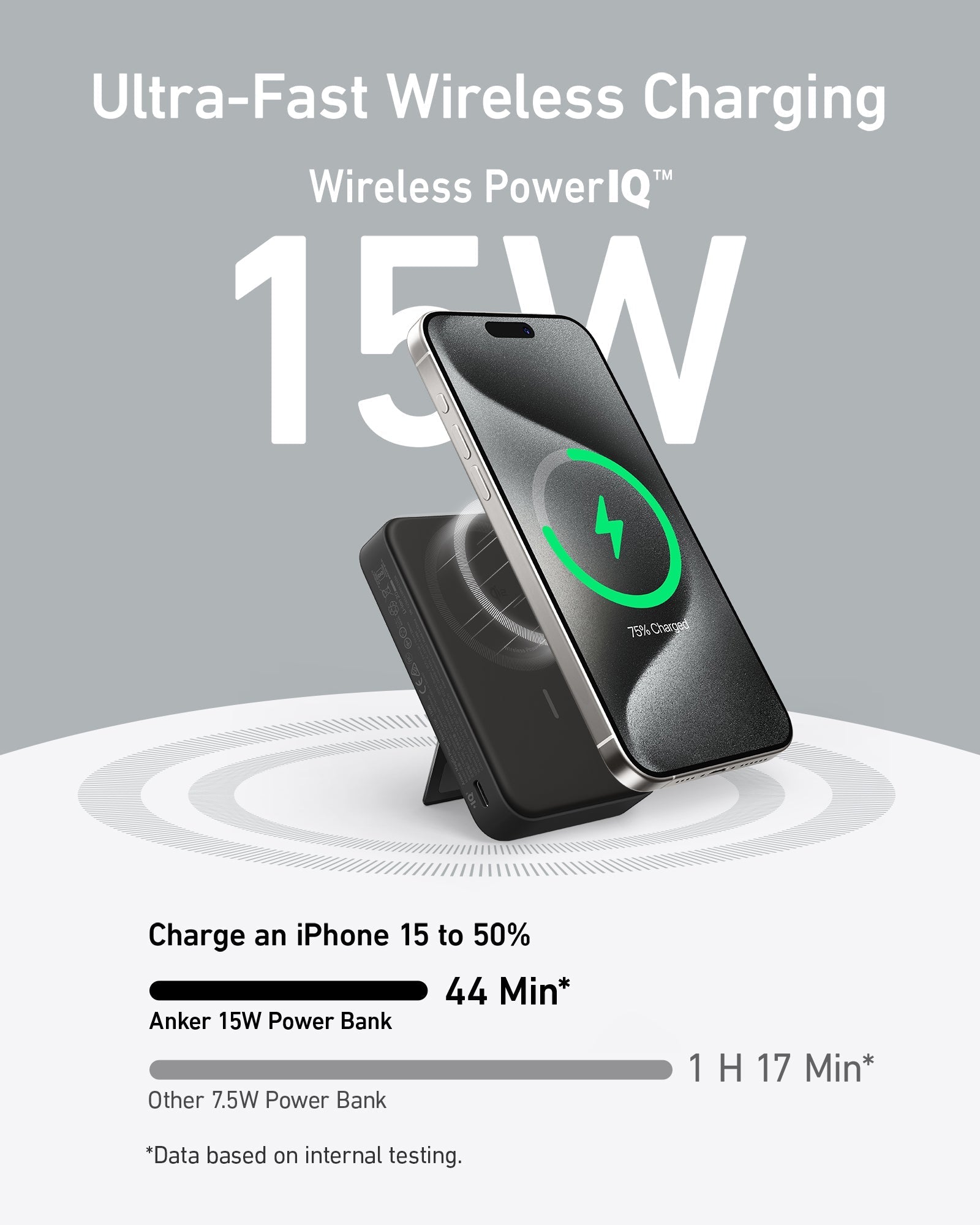 Anker MagGo Power Bank (10K, Built-in Stand & Smart Display) - Image 16