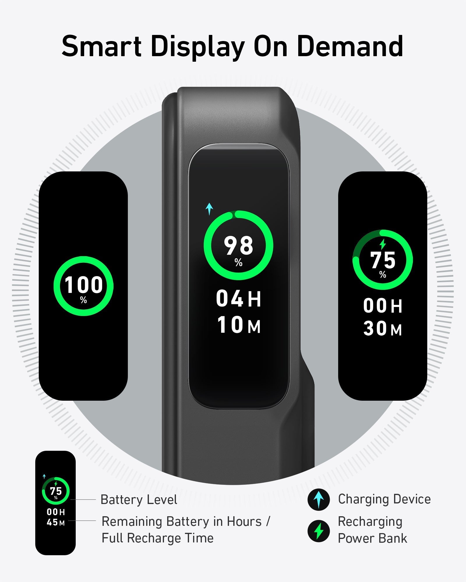 Anker MagGo Power Bank (10K, Built-in Stand & Smart Display) - Image 12