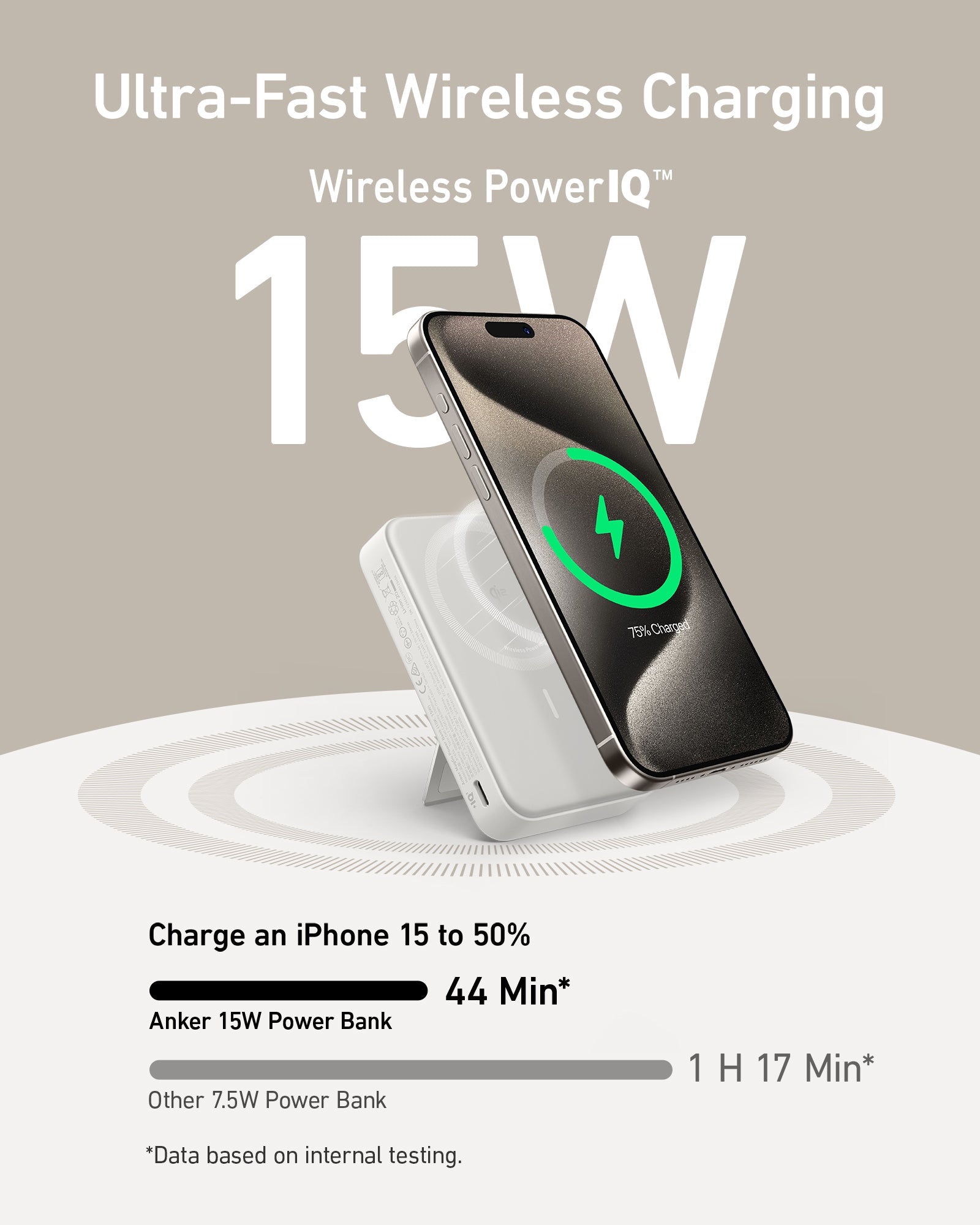 Anker MagGo Power Bank (10K, Built-in Stand & Smart Display) - Image 5