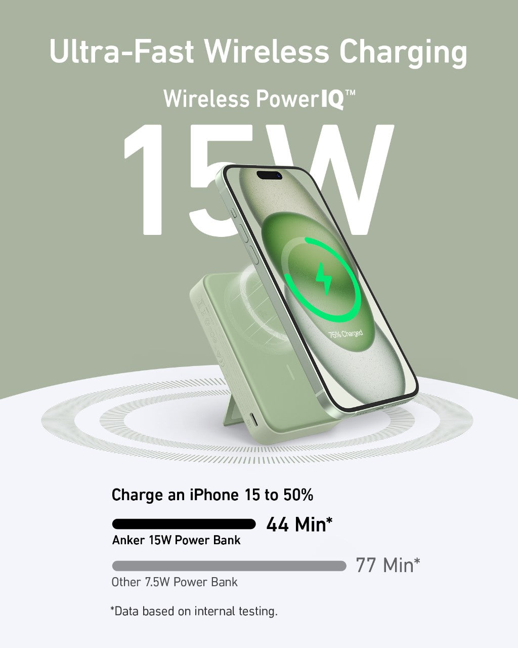 Anker MagGo Power Bank (10K, Built-in Stand & Smart Display) - Image 25