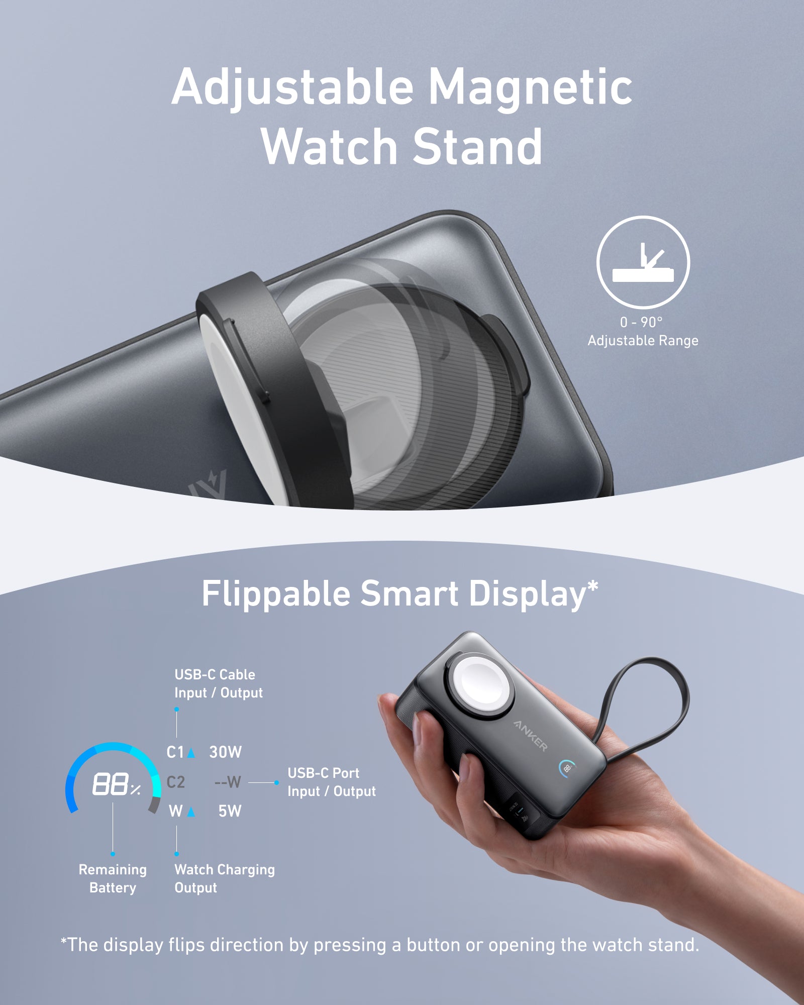 Anker MagGo Power Bank (10K, 35W, For Apple Watch) - Image 5