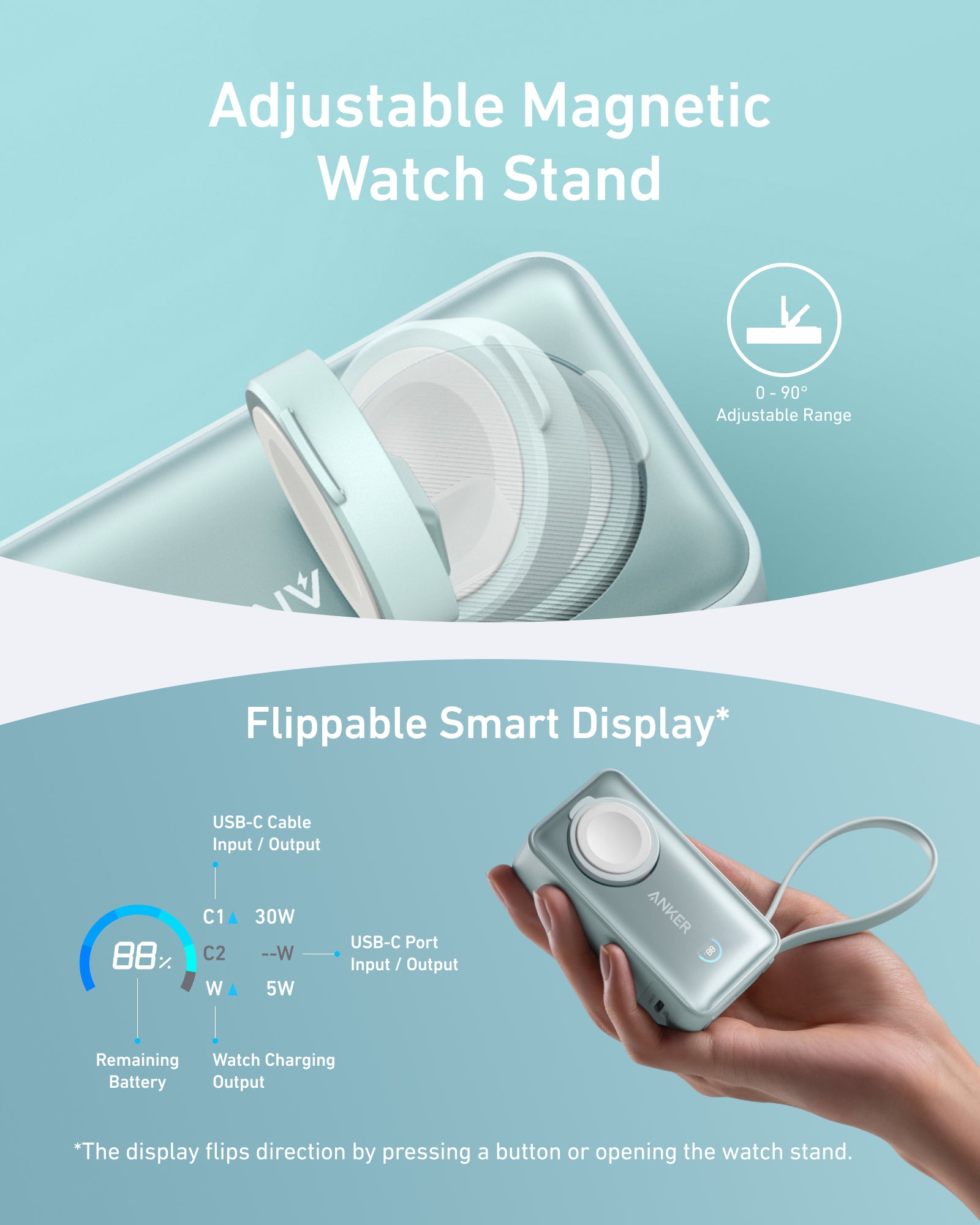 Anker MagGo Power Bank (10K, 35W, For Apple Watch) - Image 23