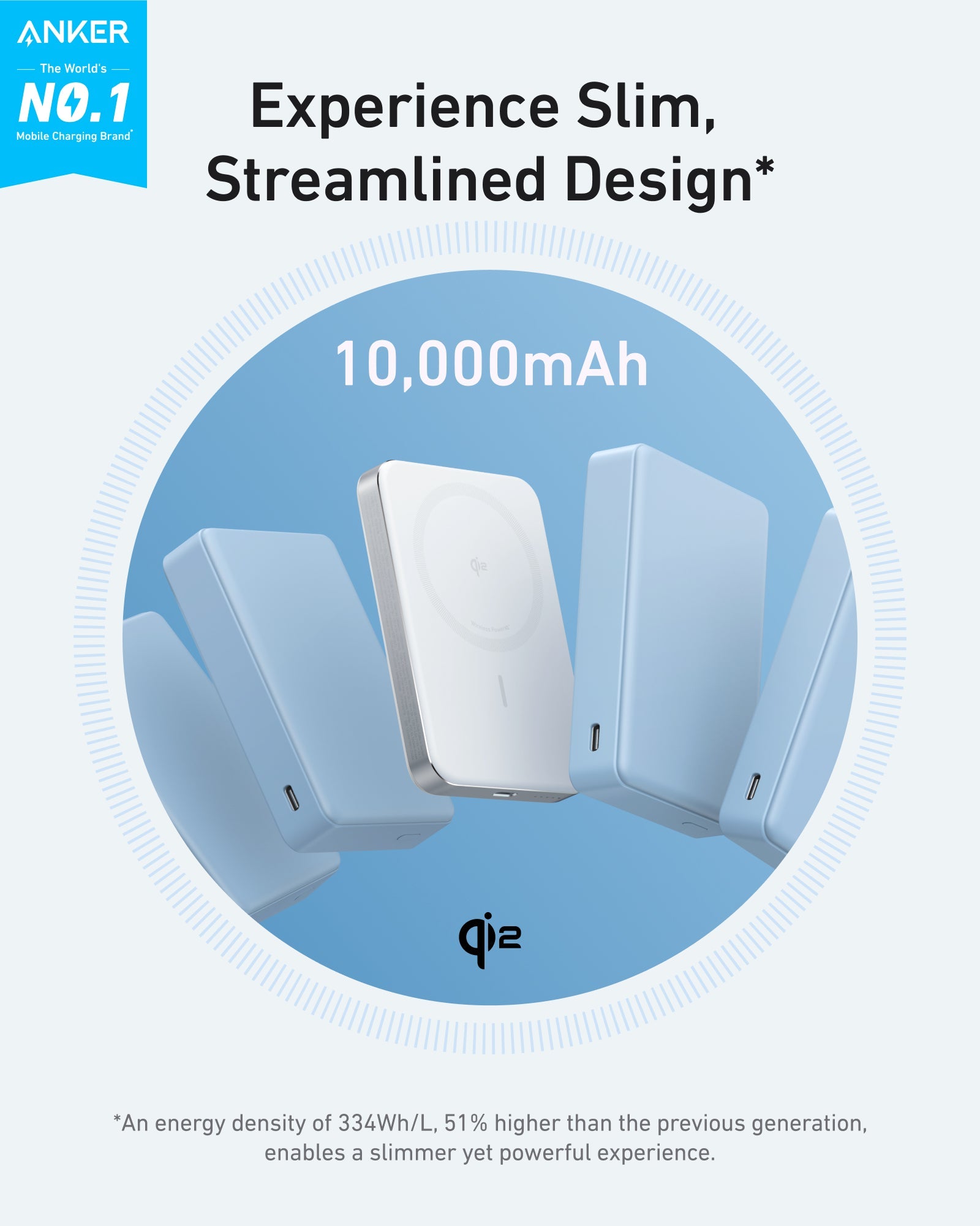Anker MagGo Power Bank, 10,000mAh Wireless Charger, Ultra-Slim, 15W Fast Charging - Image 3