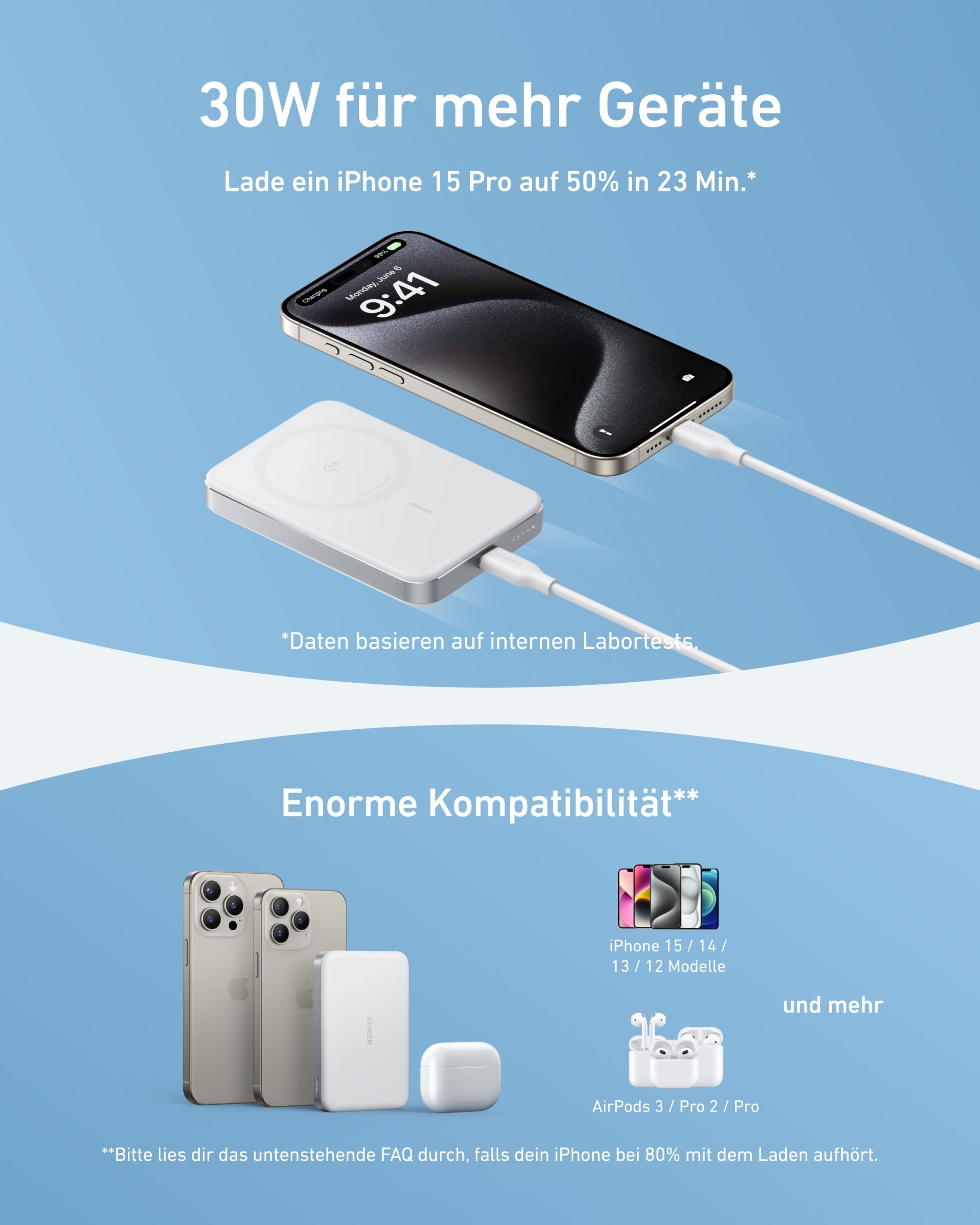 Anker Powerbank (25K, 165W, Integriertes + einziehbares Kabel) + MagGo Powerbank (10000mAh, Slim) - Image 11