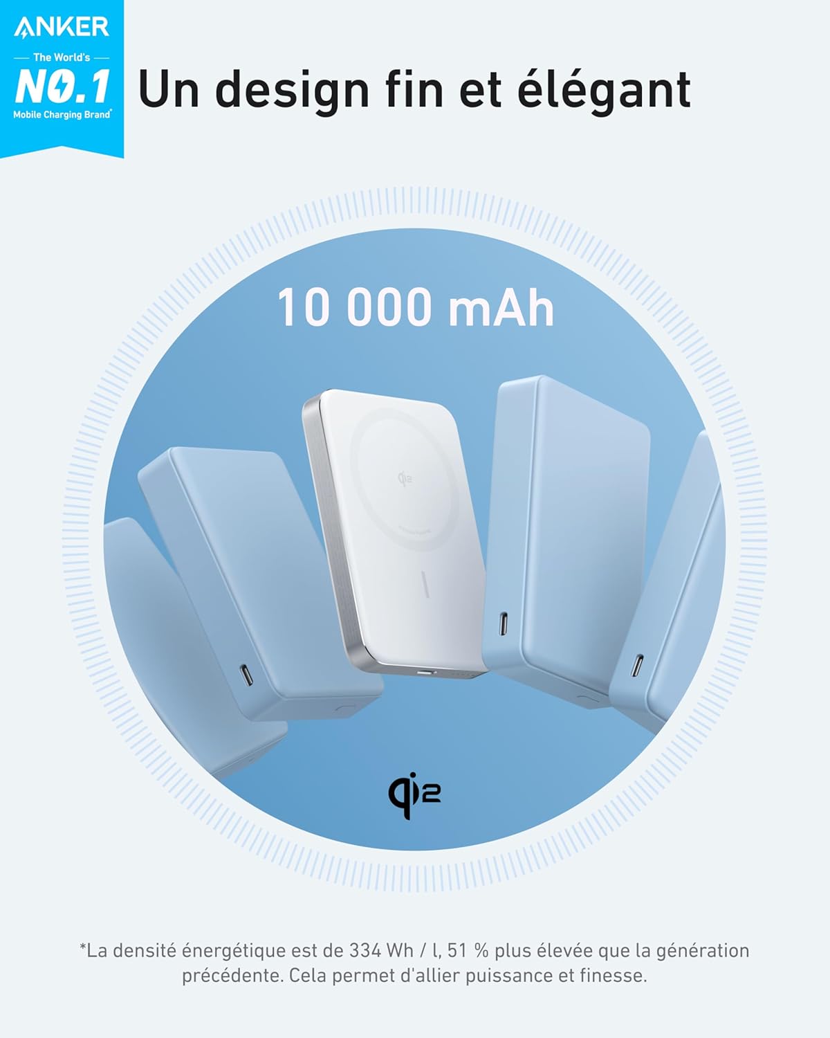 Anker Chargeur (140 W, 4 ports) +PowerBank MagGo (10K, Slim) - Image 5