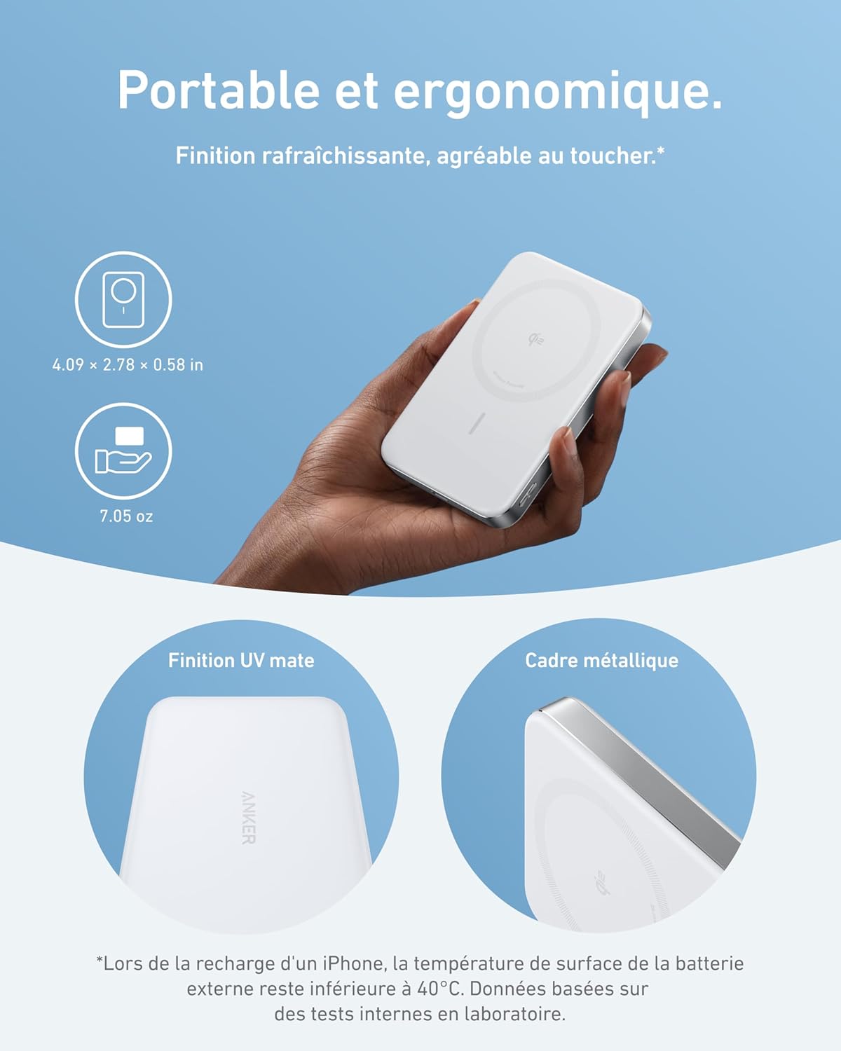 Anker Chargeur (140 W, 4 ports) +PowerBank MagGo (10K, Slim) - Image 3