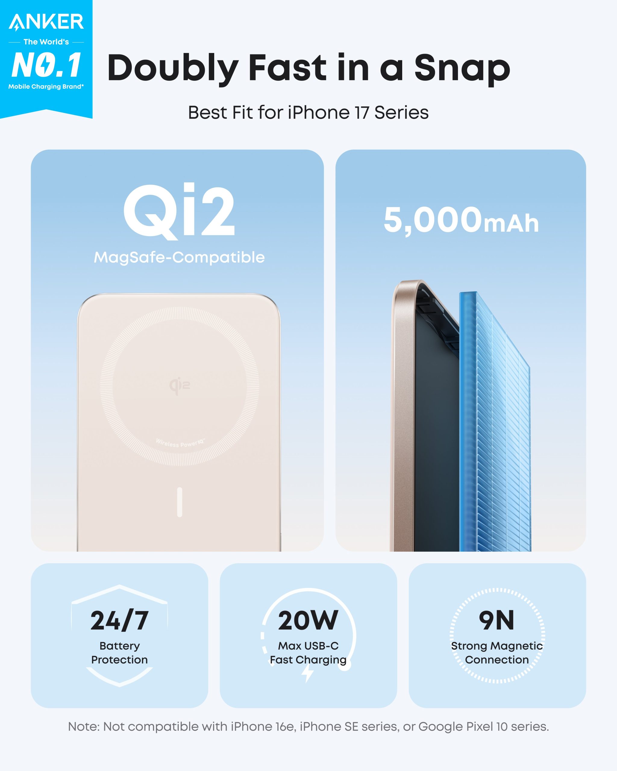 Anker Nano Power Bank (5K, MagGo, Slim) - Image 20